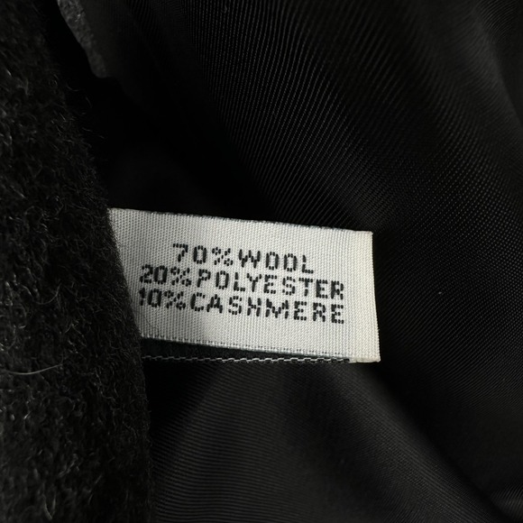 Vintage 60s Double Breasted Overcoat Womens M L Wool Cashmere USA Quiet Luxury - Picture 12 of 14